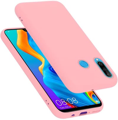 Cadorabo Hoesje geschikt voor Huawei P30 LITE in LIQUID ROZE - Beschermhoes gemaakt van flexibel TPU silicone Case Cover
