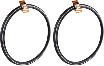 2x benson buitenband fiets - rubber - 28 inch x 1 5/8 x 1 3/8 - witte lijn