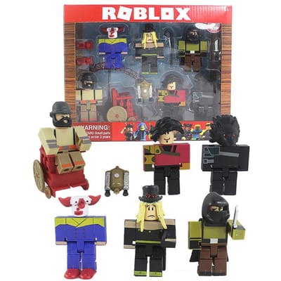 Roblox Actiefiguren 2,5 Inch Weerwolf Nacht Thema 6 Stuks Verzamelaar Virtuele Poppen Met Accessoires Cadeaubox Collectie Ontworpen Voor black