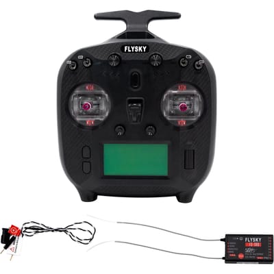 FLYSKY FS-ST8 RC-zender 2,4 GHz afstandsbediening ANT-protocol met FS-SR8-ontvanger 8CH 1000M zwart