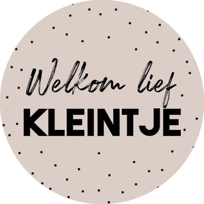 Geboorte sticker welkom lief kleintje - cadeausticker baby - sluitsticker geboortekaart - kraamcadeau sticker - 20 stuks