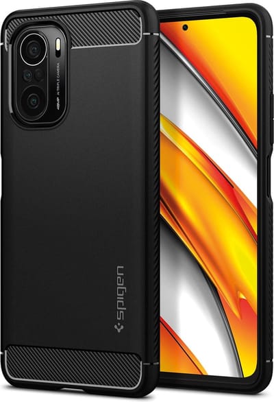 Spigen Rugged Armor Xiaomi Poco F3 / Mi 11i Hoesje Back Cover Zwart