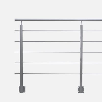 Kordo - Balustrade voor zijdelingse montage - OPALU - Grijs - 2 m
