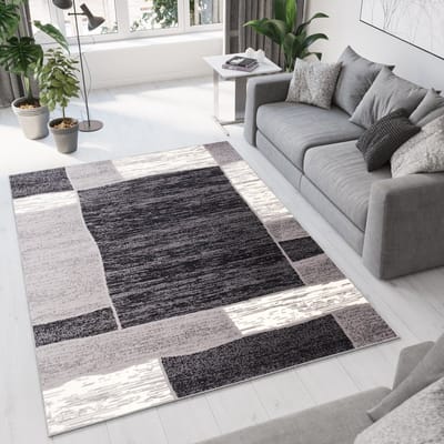 Tapiso Dream Vloerkleed Grijs Modern Woonkamer Laagpolig Tapijt Maat- 150x300