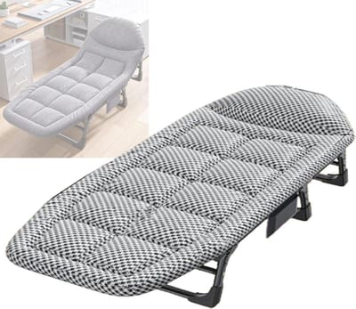 Opvouwbaar Bed - Kampeerbed Logeerbed - Buiten Ontspannen - 6 Posities Verstelbaar - 200 x 66 cm - Natuurlijk