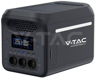 Portable Powerstation - 1800 Watt - 3000 Watt Piekvermogen - 1229Wh - Backup Stroomuitval - App Bedienbaar - Camping - Outdoor - Festival