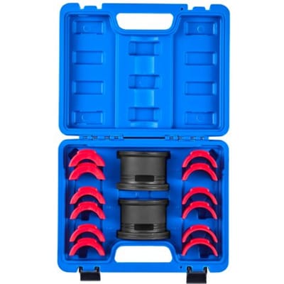 VEVOR Lagerpersset 14-Delige Lagerrace-Afdichtingsdriverset met Bussen en Adapters, Bussendrivergereedschapset, voor Demontage en Montage Gemaakt van Koolstofstaal met Opbergkoffer