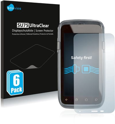 Savvies - Screenprotector voor Honeywell Dolphin CT60 XP - Folie Beschermfolie transparant 6 Stuks