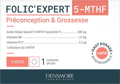 Densmore Folic'Expert 5-MTHF Preconceptie & Zwangerschap 90 Tabletten