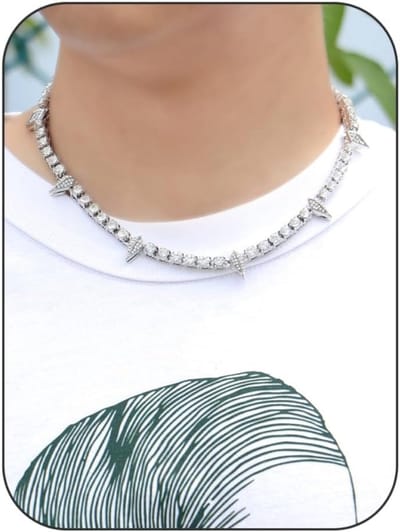 Hip Hop Panther Ketting Heren Bling Sieraden met Spikes - Trendy Cosplay & Feest Accessoire