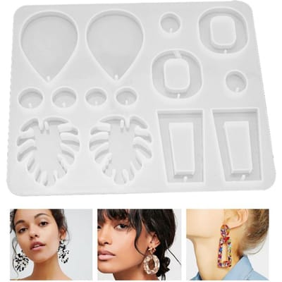 Siliconen Hars Mallen voor Oorbellen DIY Mal Kristal Multi Stijl Epoxy Oorbellen Sleutelhanger Mal Sieraden