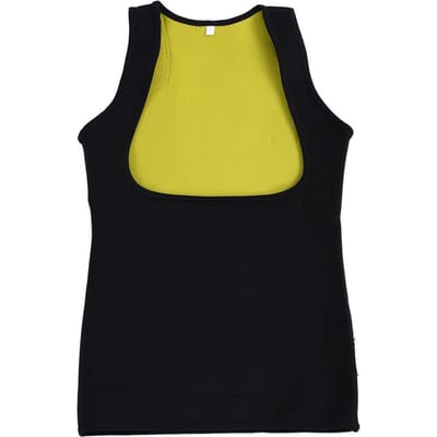 Neopreen Zweet Sauna Body Shaper Vrouwen Afslankvest Thermo Taille Trainer Korset(XXXL) yellow
