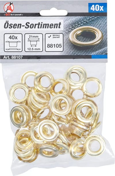 BGS Assortiment oogjes - 12,5 x 21 mm - 40 delig
