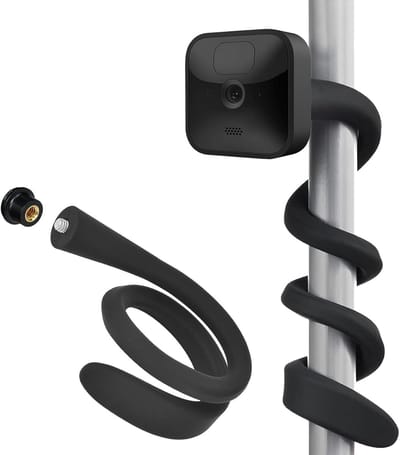 Draaibare Camera Houder - Verstelbare Beugel - Veilige Beveiliging - Montage Zonder Boren - 42cm Flexibel - Zwart