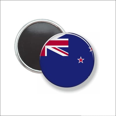 Button Met Magneet 58 MM - Vlag Nieuw-Zeeland - NIET VOOR KLEDING