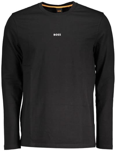 Long Sleeve Crew Neck TShirt 50492116 - Black T-Shirts