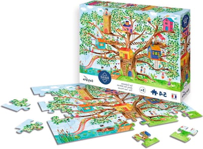Puzzel - Kinderspel - Ontspannen Tijdverdrijf - Grote Stukken - 54 Stukjes - Veelkleurig