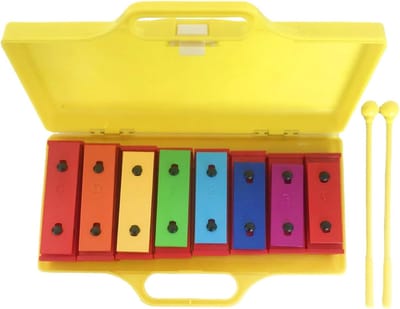 Muziekinstrument - 8-Noten Xylofoon - Muziek Leren - Diatonische Klankstaven - 721 gram - Metaal