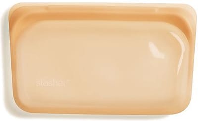Stasher - Snack - Vershoudzakje - Hersluitbaar en Luchtdicht - 19x12cm - Papaya (Oranje)