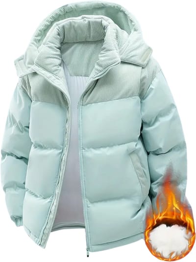 Winterjas Heren - Parka - Winter - Jas - Volwassen - Stijlvol - Hemelsblauw - S