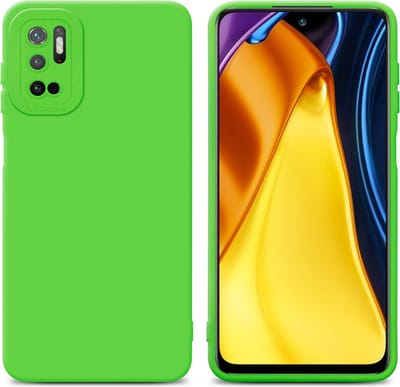Cadorabo Hoesje geschikt voor Xiaomi RedMi NOTE 10 5G / POCO M3 PRO 5G in FLUID GROEN - Beschermhoes gemaakt van flexibel TPU silicone Cover Fluid Case
