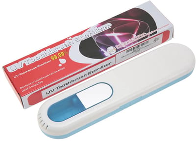 Dailygoody - Draagbare UV-tandenborstelsterilisator - Mondgezondheid - Compact en lichtgewicht - Blauw - Desinfectie - Voor onderweg - Tandenborstelst