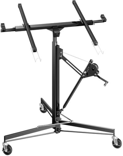 Platenlift XXL - Paneelheffer - Interieur Werkzaamheden - 1-Persoons Bediening - Tot 290 cm - Zwart
