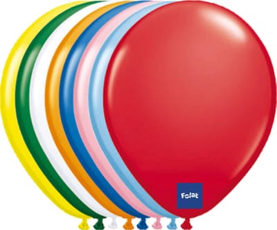 Folat - Folatex ballonnen Metallic Assortiment kleuren 30 cm 100 stuks