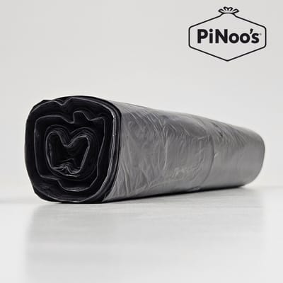 Grijze Vuilniszakken 30 Liter | 4 rollen à 50 zakken - LDPE-plastic | 12 My | 50x60 cm - Stevige pedaalemmer zakken, Standaard pedaalemmerzak 30 liter (05006003112)