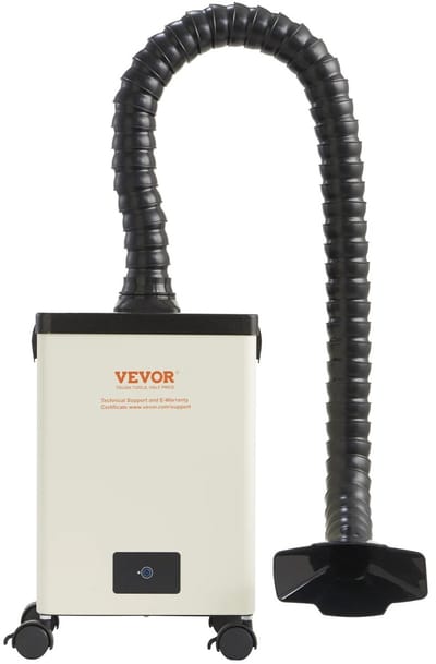 NordHaus Soldeerdampafzuiger - Rookafzuiger 100W met 99,99% 3-Laags Filter - Stil 70 dB - Flexibele Slang 120 cm - Mobiel