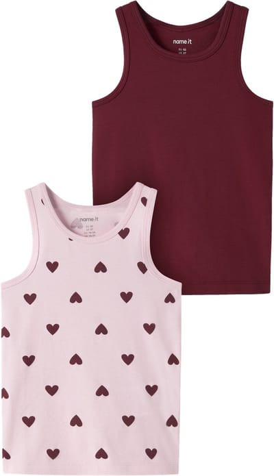 NAME IT- NMFTANK TOP 2P CUTIE HEART NOOS - Meisjes - Underwear