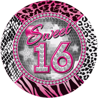 Sweet 16 Borden - 8 stuks