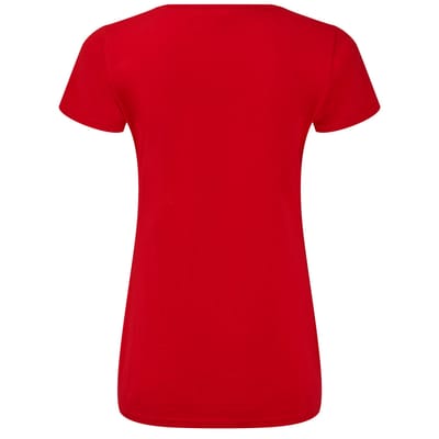 Fruit of the Loom Dames/Dames Iconic 150 V Hals T-shirt (Rood)