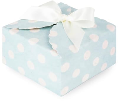 Dailygoods- Geschenkdozen met deksel - Papieren Dozen - Snoepdozen - 20 Stuks - 9 x 9 x 5 cm - Stijlvol met Satijnen Lint - Cadeaudozen