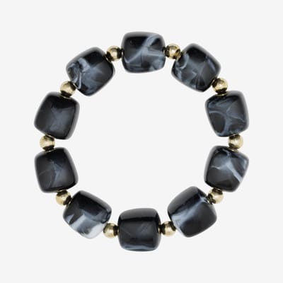 Essenza Large Beads Bracelet Black