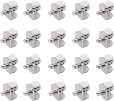 Verstelbare RVS Glasklemmen voor Stabiele Planken, Glasbevestiging en Wandmontage, Duurzame Glasklem Clips