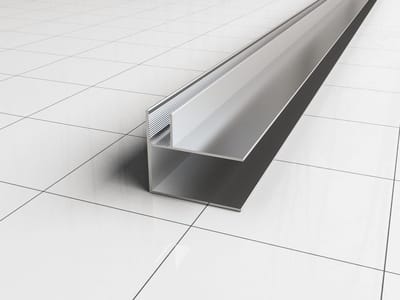 Wiesbaden hoekprofiel tbv nisdeur+profiel met zijwand 10mm