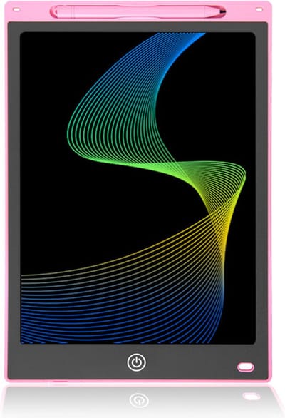 Niba Kinder Tekentablet roze - 10 inch/25,4 centimeter - Multi color scherm - Eindeloos plezier - Inclusief Batterij, Stylus en Vergrendelbare Wisbescherming