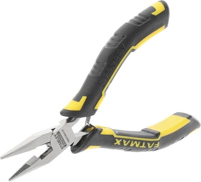 Stanley FatMax Serie - Mini Pijptang - Recht en Langwerpig - Bimateriaal Handvat - 120mm