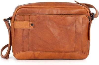Crossbody Tas - Schoudertas Leer - Dagelijks Gebruik - Gemaakt in India - 25 cm - Bruin
