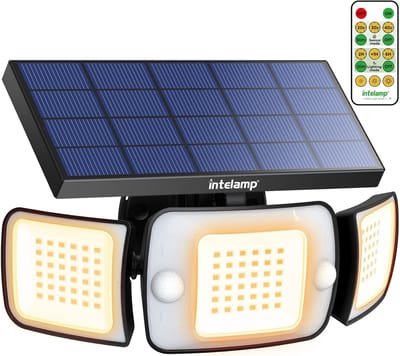 Krachtige Led Buitenlamp op Zonne-energie met Bewegingsmelder en Afstandsbediening