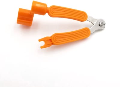 Ulanax® | Gitaar tuning tool - Pin-trekker - Snaren-knipper - Gitaar-stemmer - 3-in-1 - Oranje