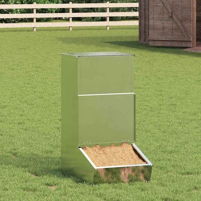 vidaXL - Varkensvoeder - Zilver - 55 - x - 38 - x - 76 - cm - 20 - kg - Gegevens - staal