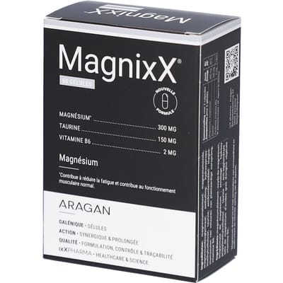 MagnixX Magnesium & Magnesiumbisglycinaat Met Taurine En Vitamine B6 | 60 Capsules