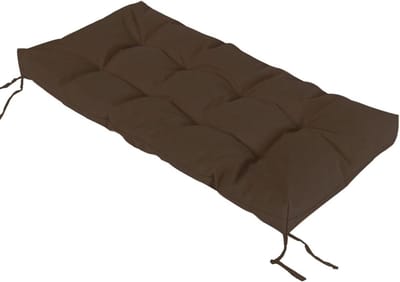 Bankkussen Buiten - Zitkussen Tuin - Comfortabel Zitten - Waterdicht Antislip - 120 x 40 cm - Donkergeel