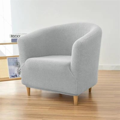 Polar Fleece Club Bankhoes Stretch Kuipstoel Slipcovers Elastische Eenpersoons Bankhoes Fauteuilhoezen Studie Bar Balie Thuis