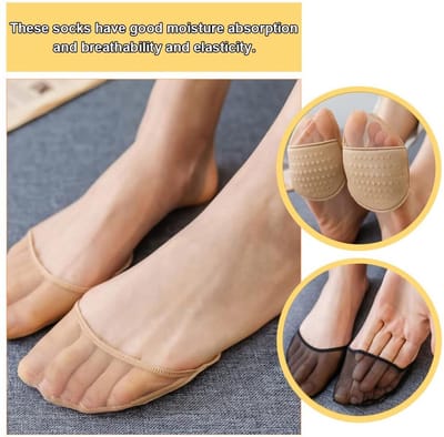 Dailygoody - Gevoerde Middenvoetkussens - Pijnverlichting - Set van 4 - Voetcomfort - Hielsteun - Geschikt voor Dames - Halve handpalm voor hoge hakk