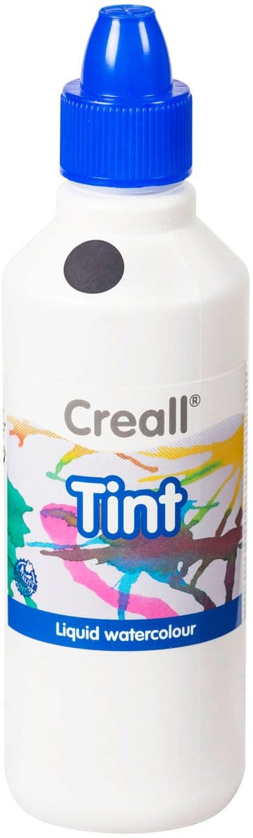 Creall waterverf zwart 500ml - kinderverf voor schilderen en knutselen.