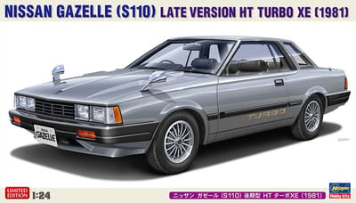 Hasegawa Modelbouwpakket Auto - 20771 Nissan Gazelle S110 Late Versie HT Turbo XE 1981 - Japanse Auto Plastic - 1:24 - Modelbouw