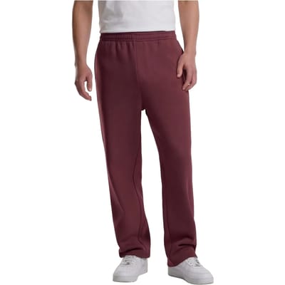 Urban Classics - Fluffy Heren joggingbroek - 3XL - Bordeaux rood
